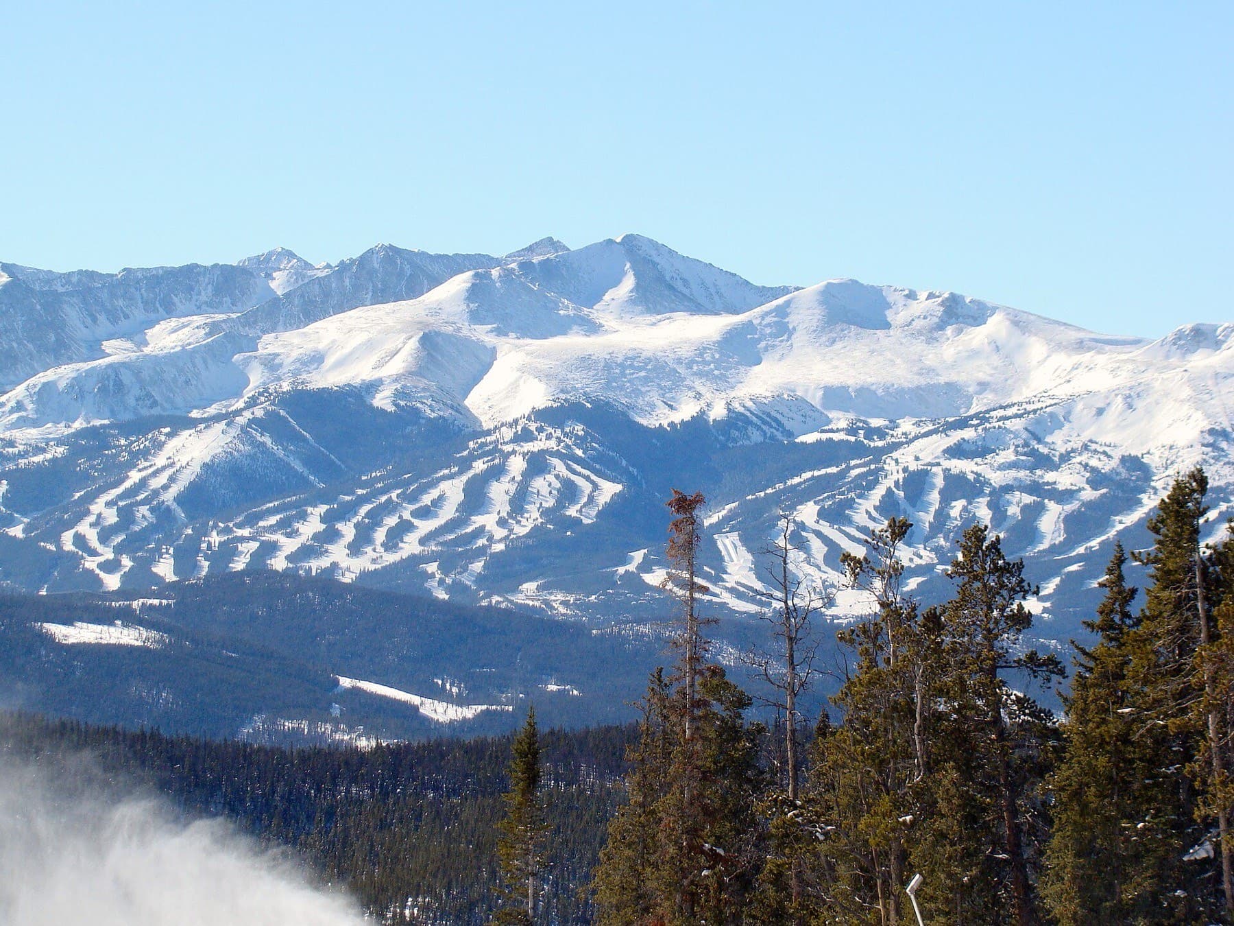 High alpine bowls above the treeline at Breckenridge, Colorado