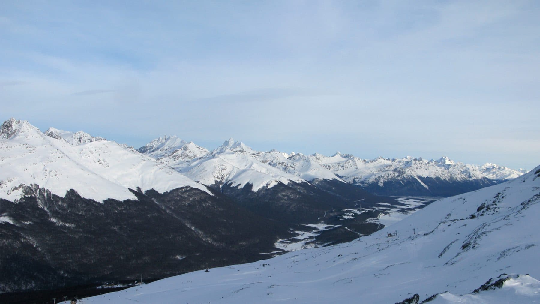 Skiing at Cerro Castor, Argentina