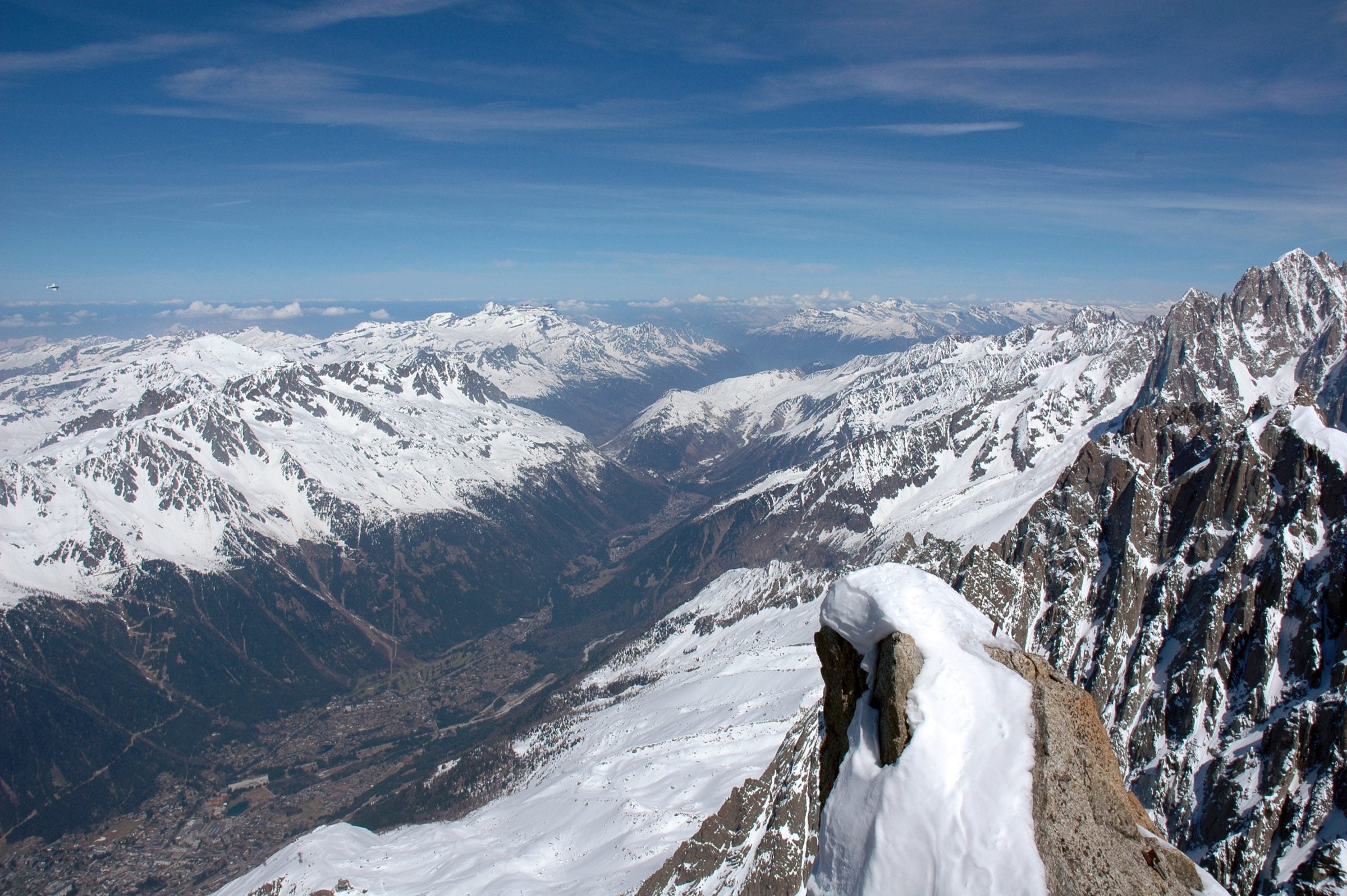 Skiing at Chamonix, France