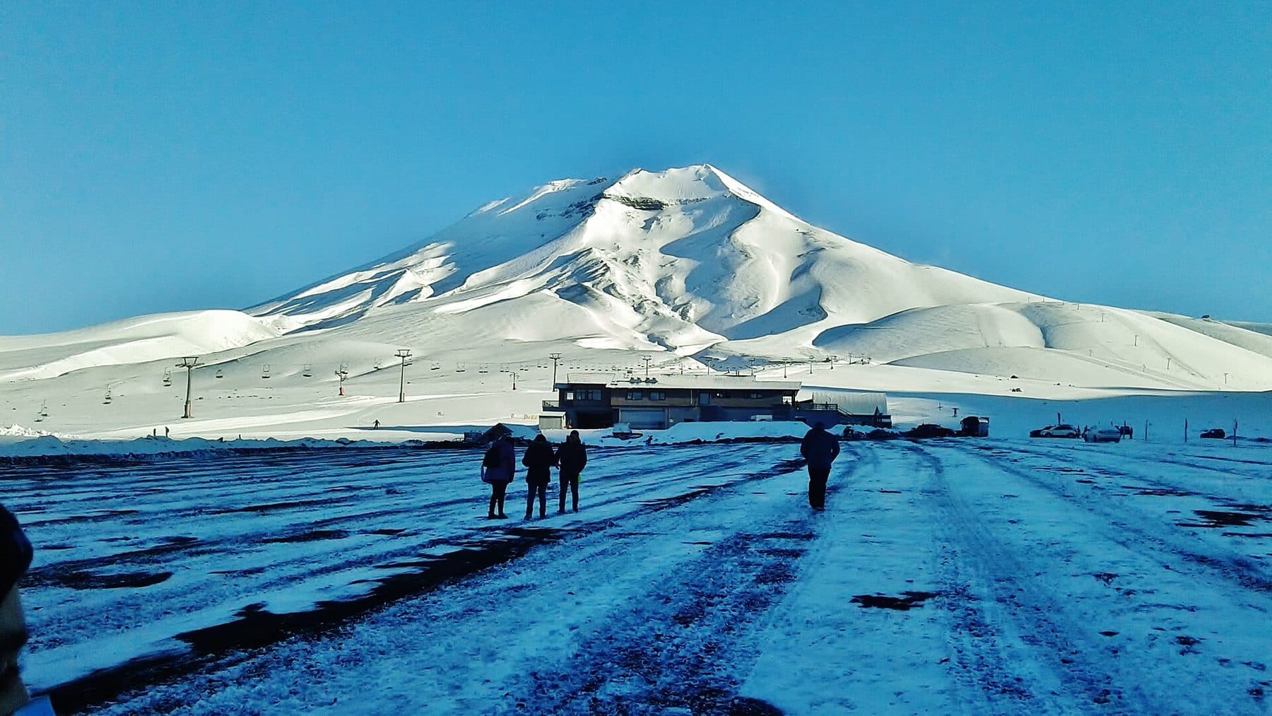 Skiing at Corralco, Chile