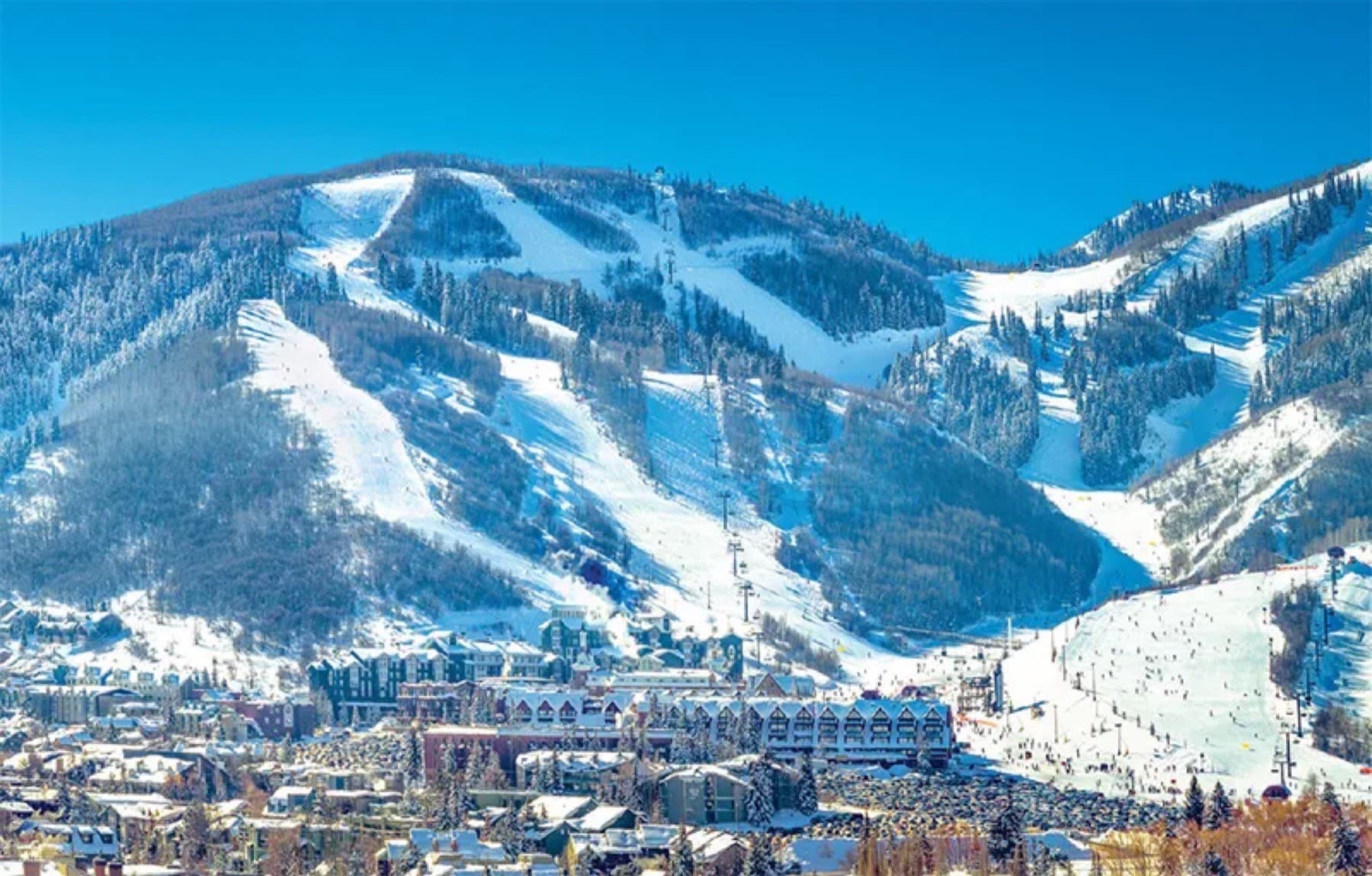 Ski runs above Park City, Utah