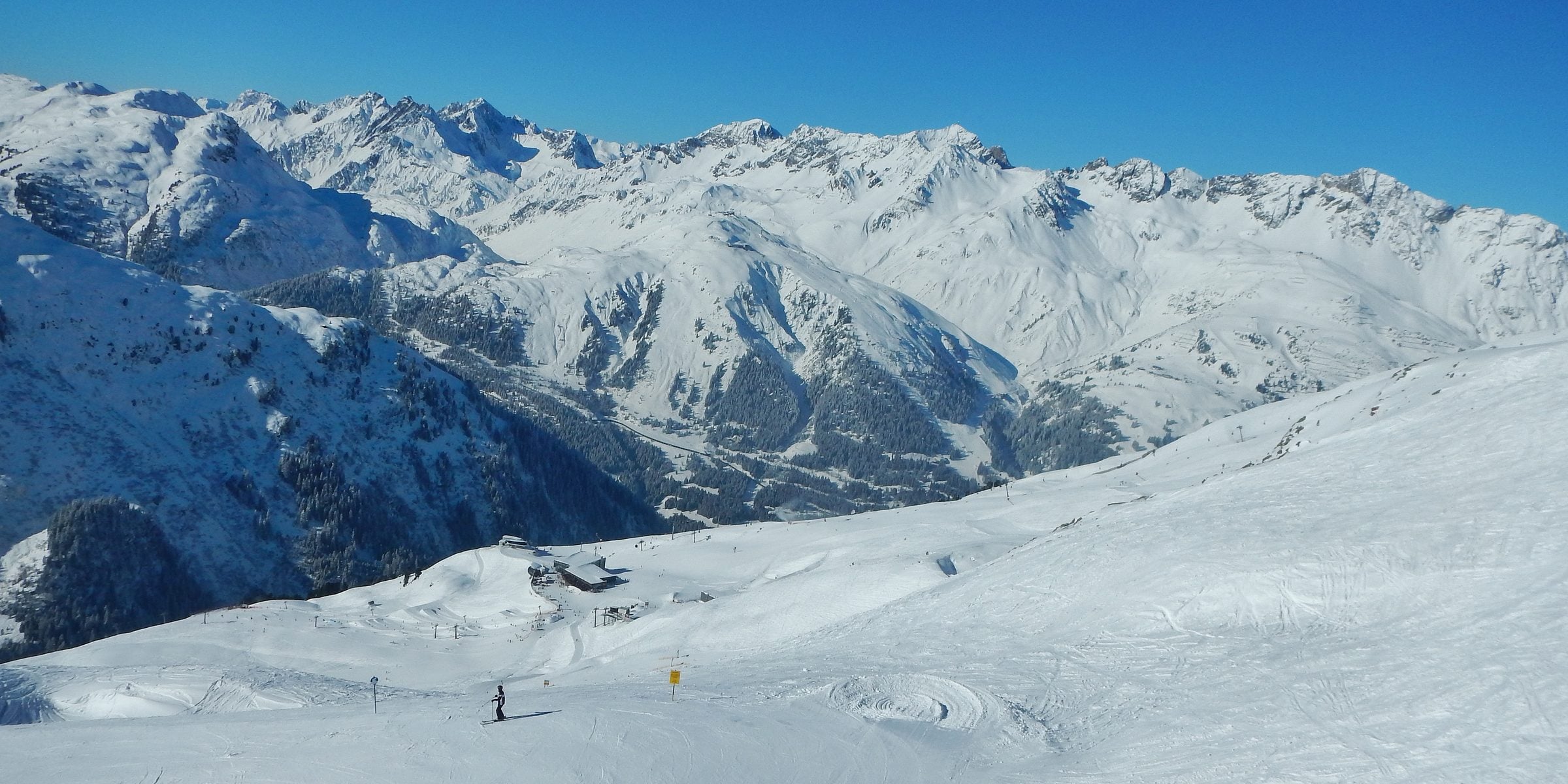 Skiing at St. Anton, Austria