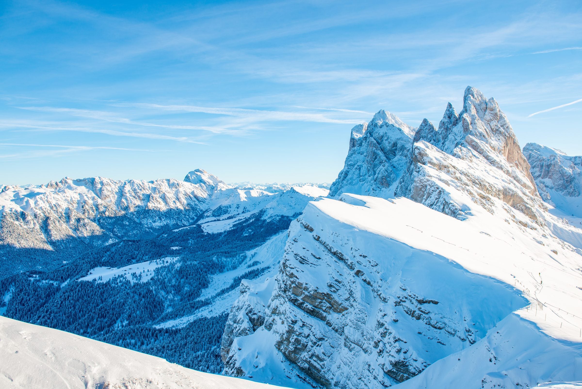 Skiing at Val Gardena & Alta Badia, Italy